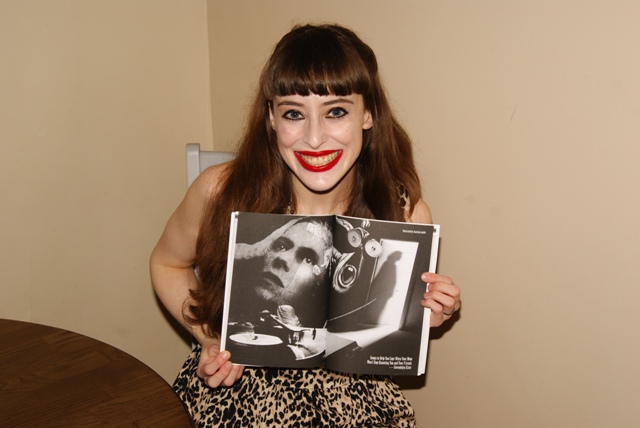 Gwendolyn with Bowie artwork